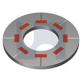 Hobsons - M36 x 69.0 x 4.4 Mechanical Galvanised Astm F959M / Class 8.8 Durasquirt Dti Washer (Pack Of 50)